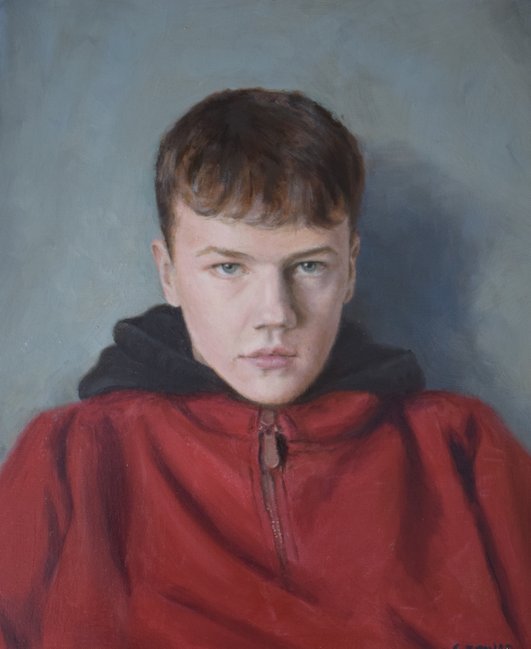 contemporary oil portrait painting 